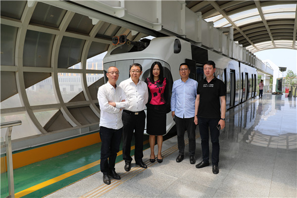 沈阳市于洪区政府副区长白纯一行来访中唐空铁